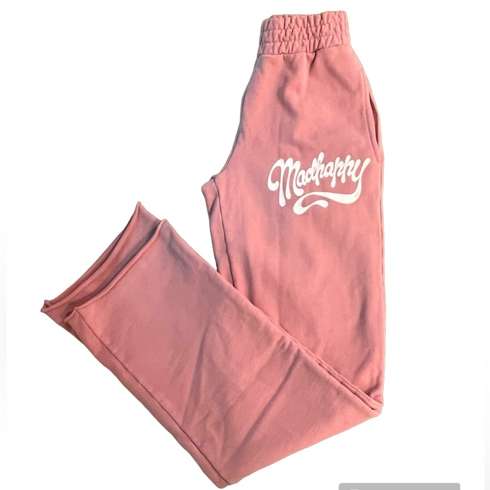 Madhappy straight leg flare sweatpants with raw hem